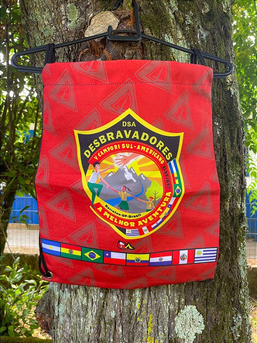 SACOCHILA VERMELHA customizada campori DSA 2019