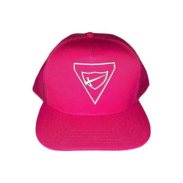 Boné Rosa com logo D1 Emborrachado