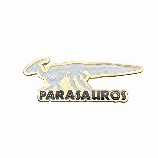 ARGANEL/PRENDEDOR DE LENÇO QUE BRILHA NO ESCURO FÓSSIO PARASAUROS