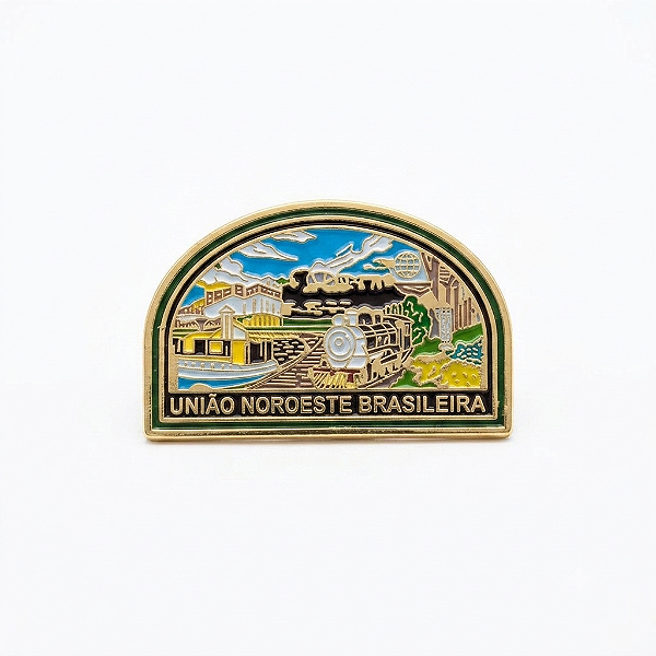 ARGANEL/PRENDEDOR DE LENÇO BRASÃO DE CAMPO UNÃO NOROESTE BRASILEIRA