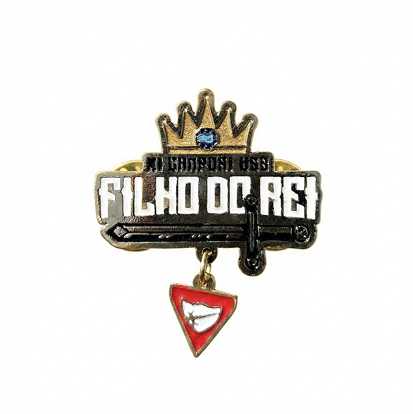 ARGANEL/PRENDEDOR DE LENÇO Campori USB "FILHO DO REI", logo diminuido com pingente