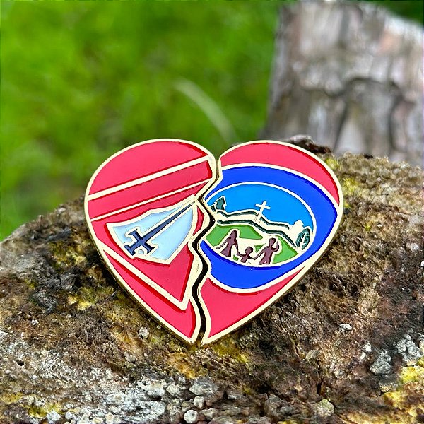 SET DE PINS COMPLEMENTARES, CORAÇÃO METADE DESBRAVADOR E METADE AVENTUREIRO
