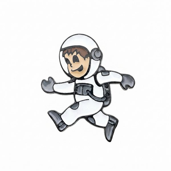 ARGANEL/PRENDEDOR DE LENÇO, ASTRONAUTA SEM CAPACETE