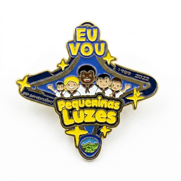 ARGANEL/PRENDEDOR DE LENÇO, PEQUENINAS LUZES '' EU VOU ''