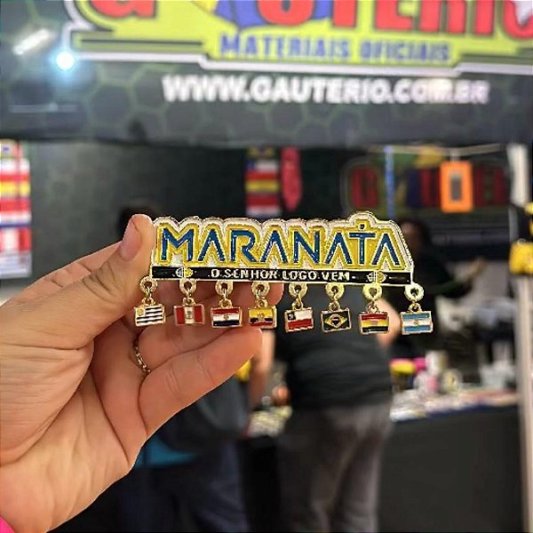 PIN exclussivo MARANATA 2024, com todas as bandeiras da DSA