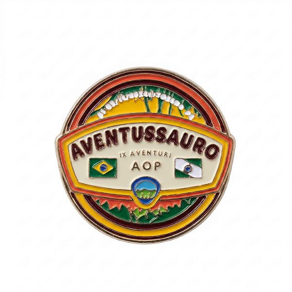 ARGANEL/PRENDEDOR DE LENÇO AVENTUSSAURO AOP