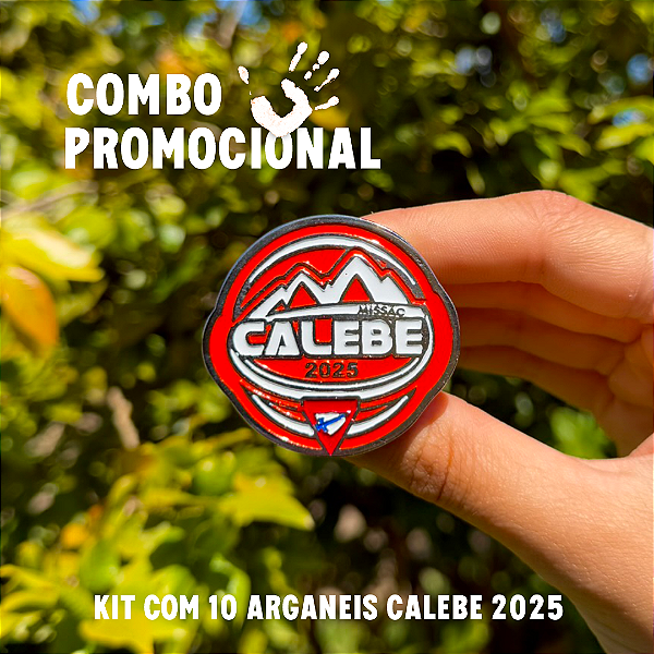 COMBO ARGANÉU/PRENDEDOR DE LENÇO CALEBE 2025 DESBRAVADOR