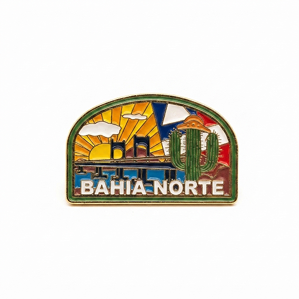 ARGANEL/PRENDEDOR DE LENÇO BRASÃO DE CAMPO BAHIA NORTE