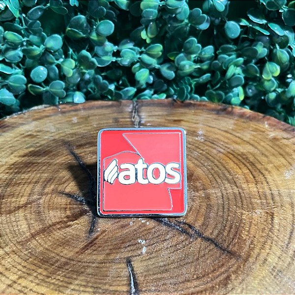 PRENDEDOR DE LENÇO BANHO NIQUEL/ ATOS LARANJA