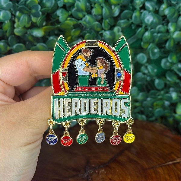 ARGANÉU/PRENDEDOR DE LENÇO CAMPORI GAUCHÃO 2025 HERDEIROS COM CLASSES