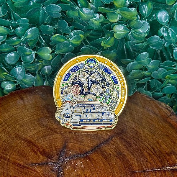 ARGANÉU/PRENDEDOR DE LENÇO AVENTURI AVENTURA SIDERAL 2024 BRILHA NO ESCURO