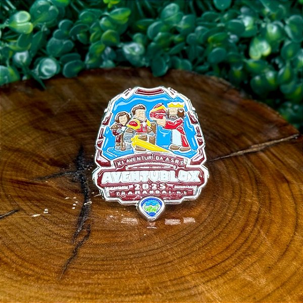 ARGANÉU/PRENDEDOR DE LENÇO AVENTURI ASRS AVENTUBLOX LOGO SIMPLES 2025