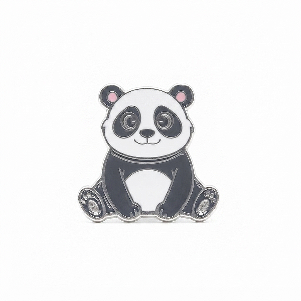 ARGANEL/PRENDEDOR DE LENÇO PANDA SENTADO