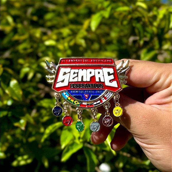 ARGANÉU/PRENDEDOR DE LENÇO, CAMPORI DSA 2027 ATUALIZADO LOGO DIMINUIDO, COM CLASSES E BRILHA NO ESCURO