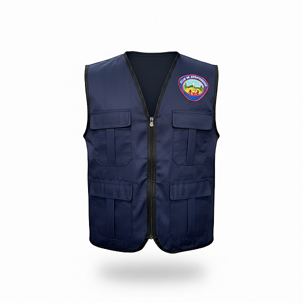 COLETE OPERACIONAL AVENTUREIROS LOGO A1 AZUL ESCURO