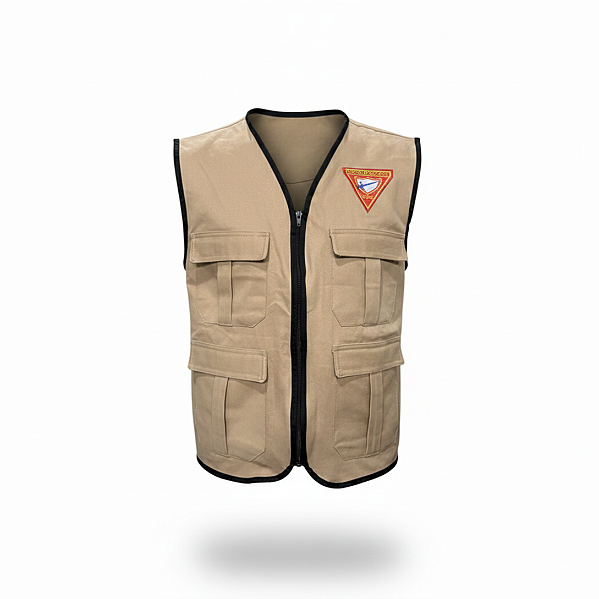 COLETE OPERACIONAL DESBRAVADOR LOGO D1 BEGE / CAQUI