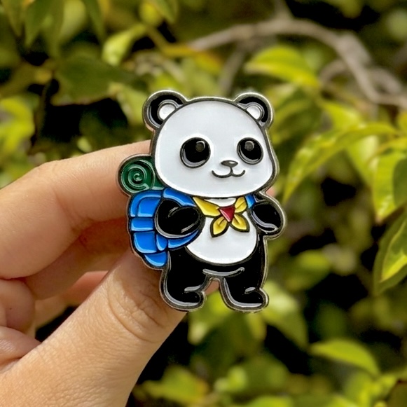 ARGANEL/PRENDEDOR DE LENÇO DESBRAVADORES URSO PANDA ACAMPANTE