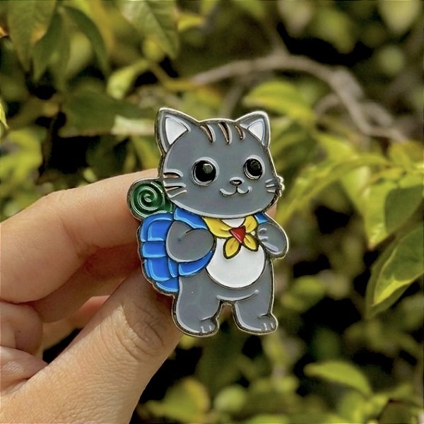 ARGANEL/PRENDEDOR DE LENÇO DESBRAVADORES GATO ACAMPANTE