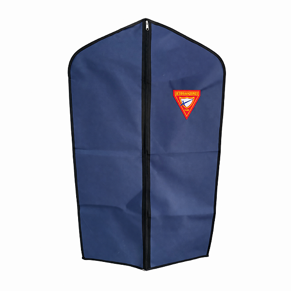 Porta Uniforme, Azul com Viez Preto com logo D1