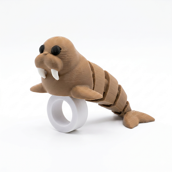 ARGANEL/PRENDEDOR DE LENÇO 3D ARTICULADO, FOCA