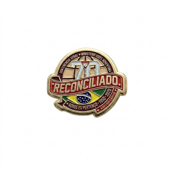 ARGANEL/PRENDEDOR DE LENÇO RECONCILIADO,70 ANOS DESBRAVADORES