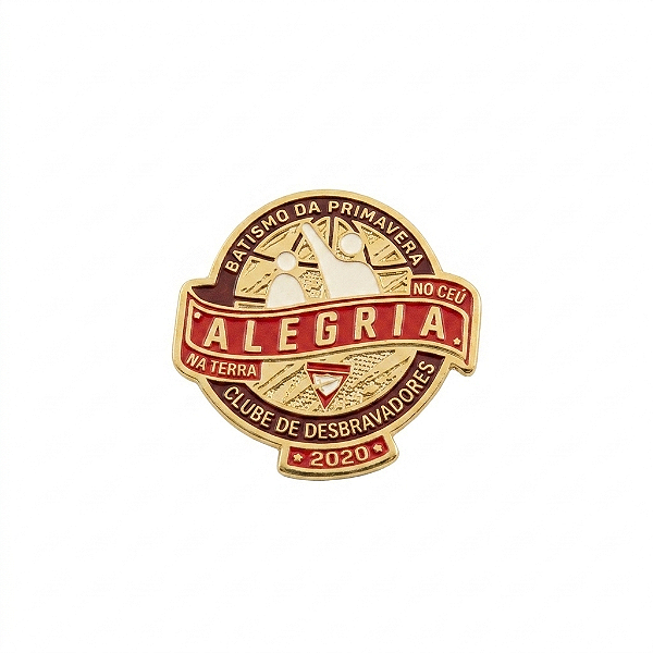 ARGANEL/PRENDEDOR DE LENÇO,BATISMO DE PRIMAVERA 2020, ALEGRIA, DESBRAVADORES