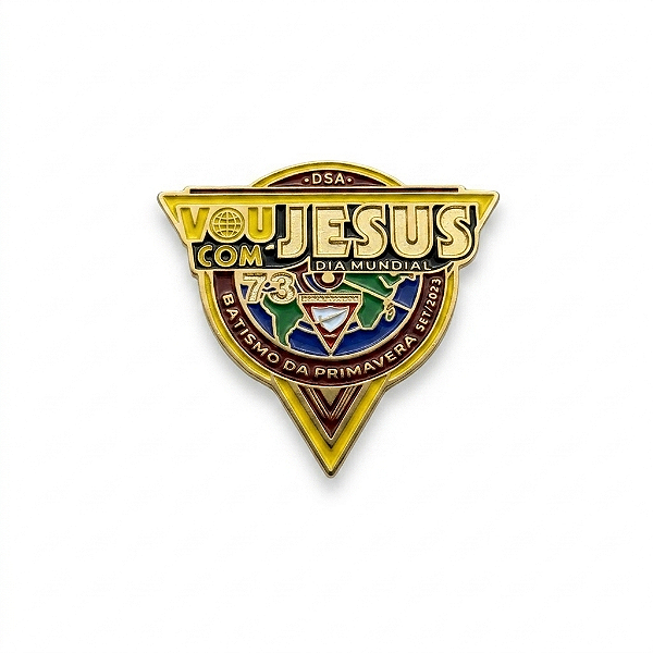ARGANEL/PRENDEDOR DE LENÇO VOU COM JESUS, DESBRAVADOR