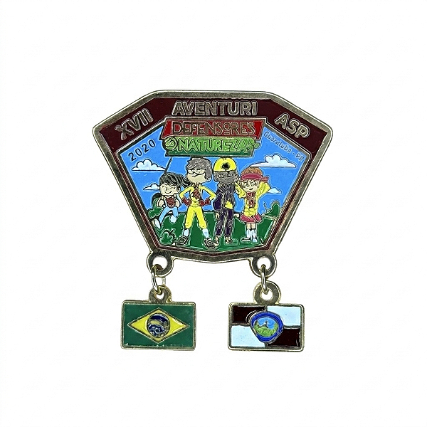 ARGANEL/PRENDEDOR DE LENÇO, AVENTURI DEFENSORES DA NATUREZA
