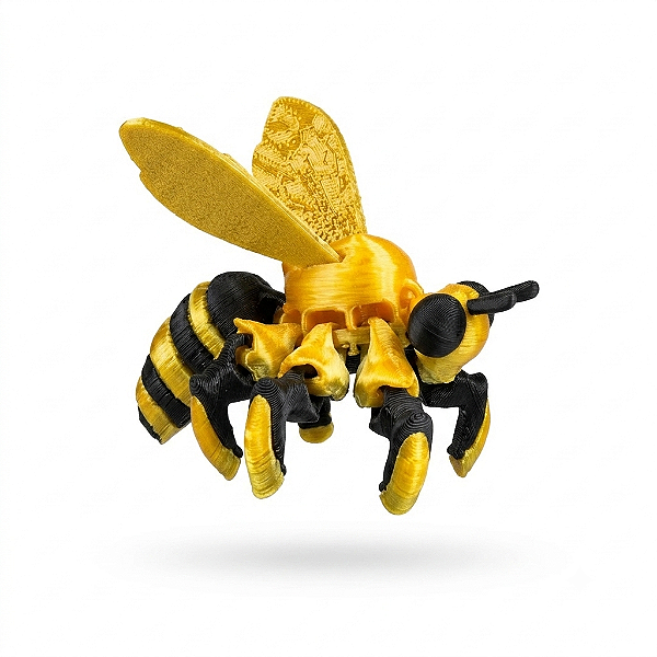 ARGANEL/PRENDEDOR DE LENÇO, ABELHA 3D ARTICULADO