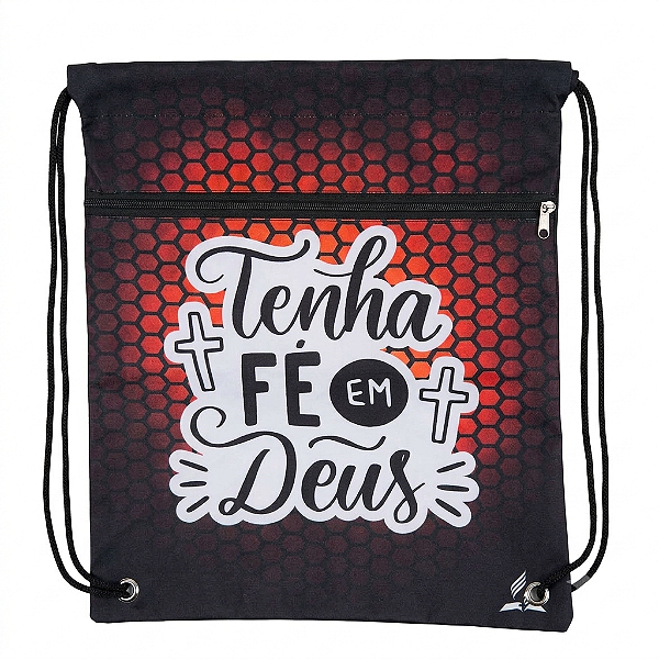SACOCHILA customizada tenha mais fé em deus