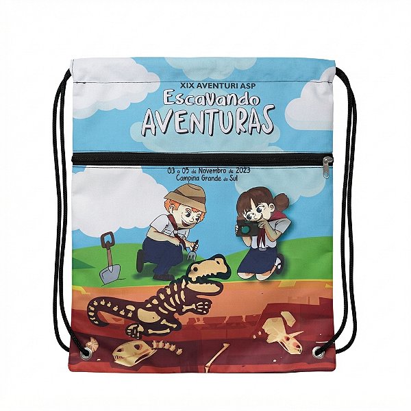 SACOCHILA CUSTOMIZADA,ESCAVANDO AVENTURAS
