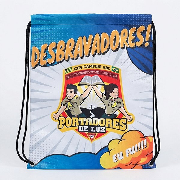 SACOCHILA CUSTOMIZADA, PORTADORES DA LUZ