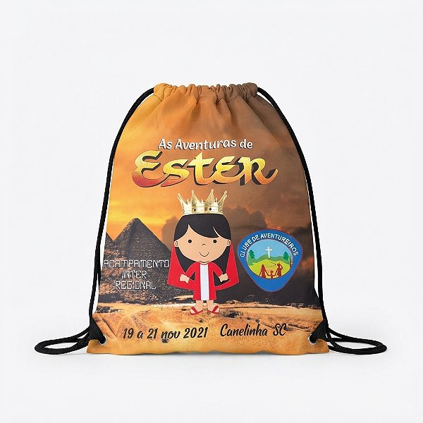 SACOCHILA CUSTOMIZADA, AS AVENTURAS DE ESTER