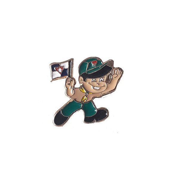Pin, menino DBV com bandeira DBV