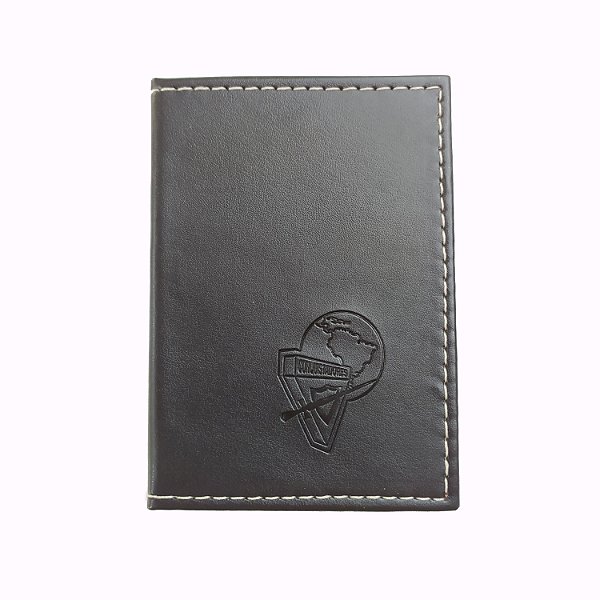 Carteira de couro preta