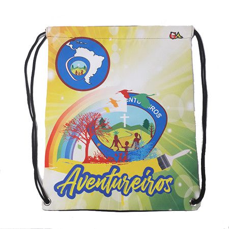 SACOCHILA AVT, logo A4, e arco-íris