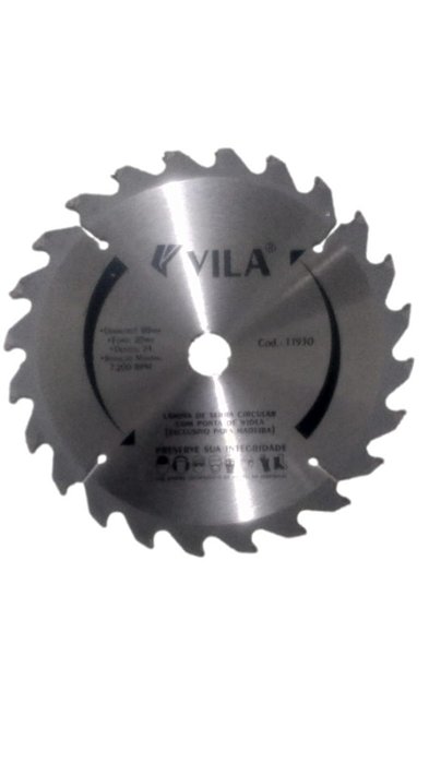 Lâmina para serra circular 24 dentes Vila.