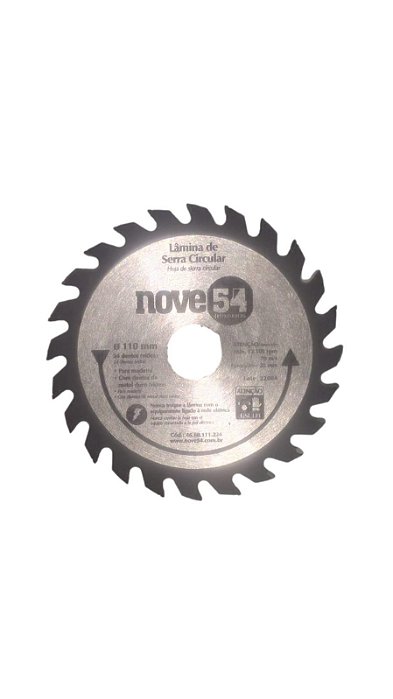 Lâmina de serra circular 24 dentes Nove 54.