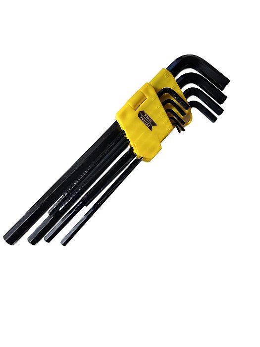 Jogo de chaves allen longa 9 peças Fertak.