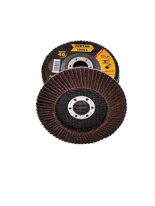 Disco de lixa flap grão 40 Fertak.