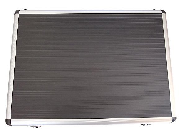 Maleta de alumínio grande preta Fertak.