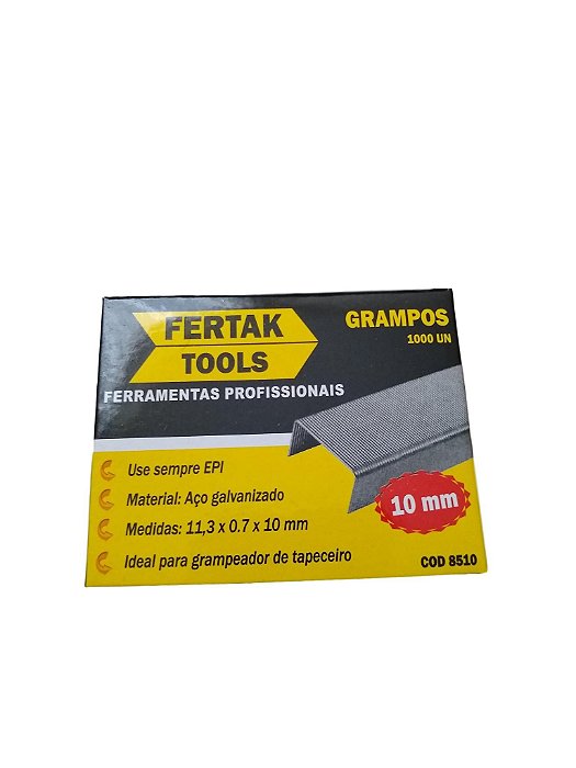 Grampos para grampeadores 10mm Fertak.