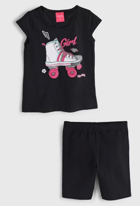 Conjunto Blusa e Shorts  Feminino Kely & Kety