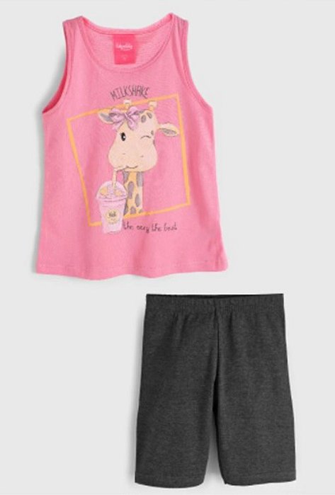 Conjunto 2pçs Infantil Girafa Kely Kety