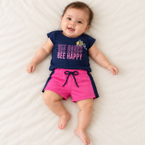 Conjunto 2pçs Curto Infantil Kely Kety