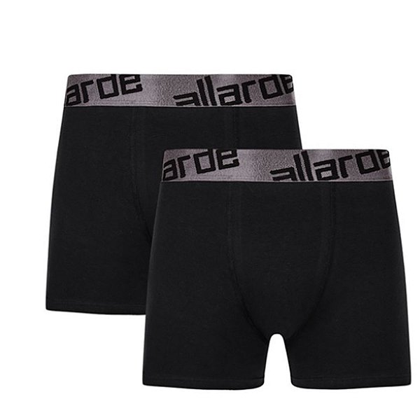 Kit 2 Cuecas Boxer Allarde de Algodão Preto