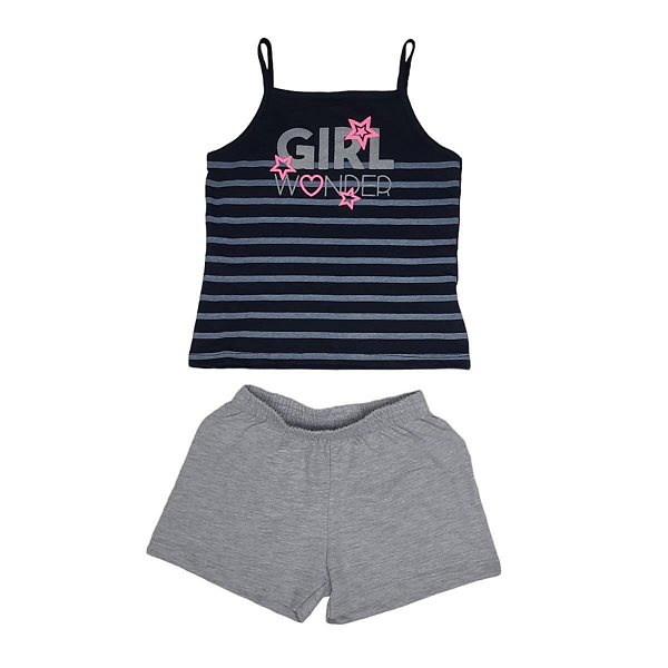 Conjunto Regata e Shorts  Feminino Verão- Kely Kety
