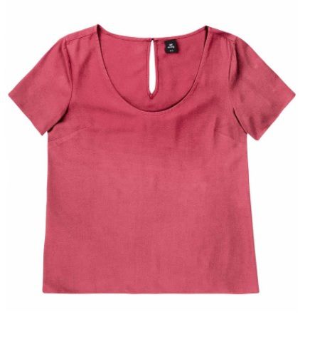 Blusa Feminina Básica Manga Curta em Viscose Hering