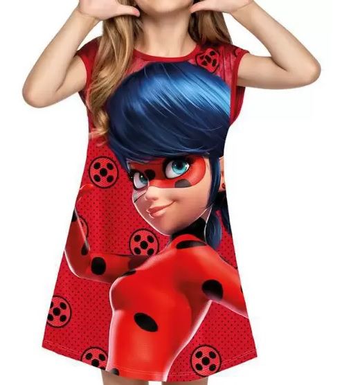 Vestido Infantil Lady Bug - Miraculous Romitex