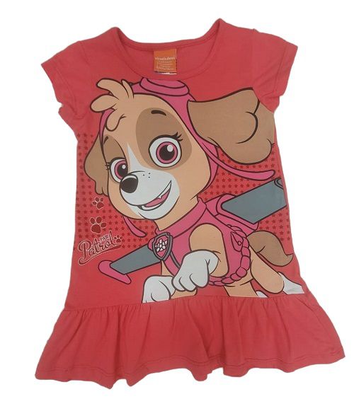 Vestido Infantil com Estampa Frontal Skye Patrulha Canina